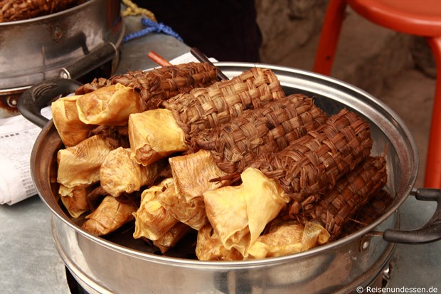 Pingyao - Rolle aus Tofu und Fleisch gefüllt