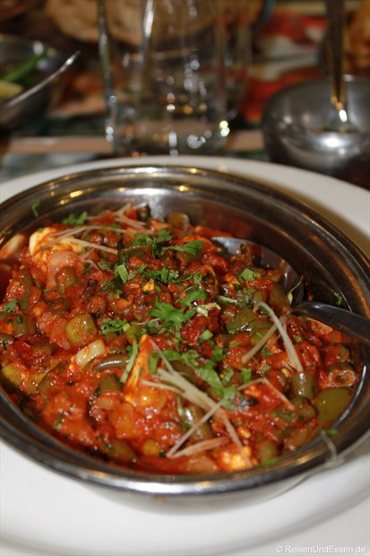 Gemüse Masala in einem Restaurant in Delhi