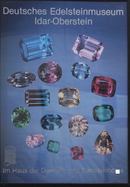 Plakat in Diamantenschleiferei in Jaipur