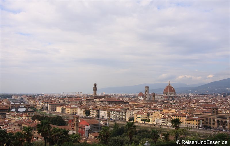 Blick vom Giardino Bardini auf Florenz
