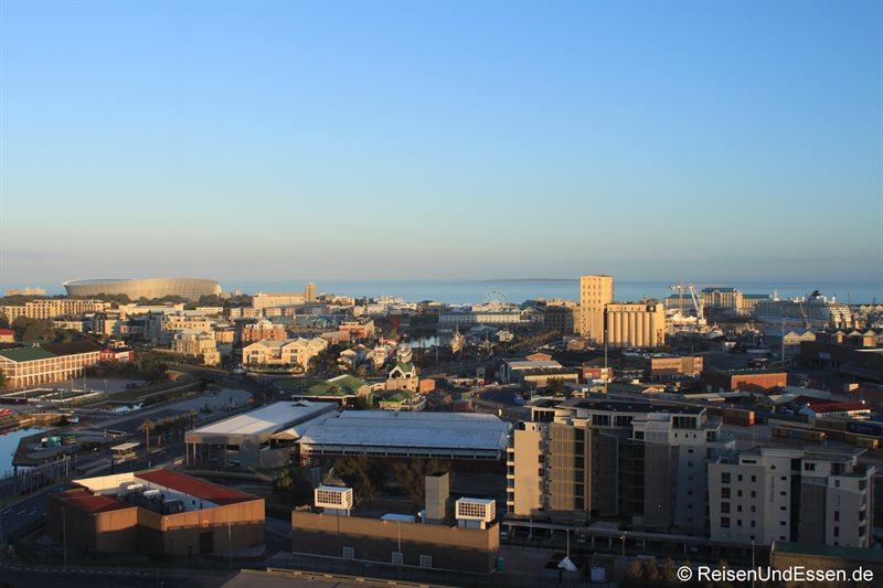 Aussicht auf die Waterfront vom Westin Cape Town