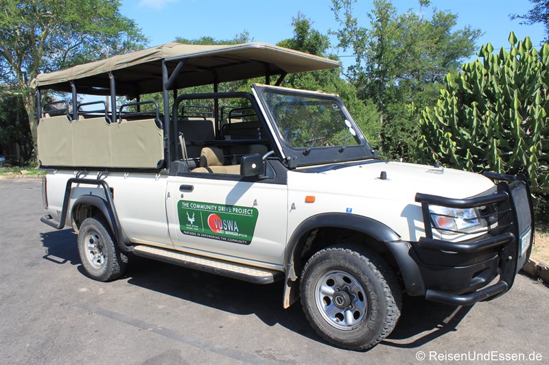 Geländewagen für Pirschfahrten im Krüger Nationalpark