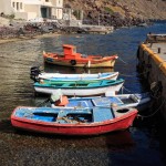 Boote in der Bucht von Armeni