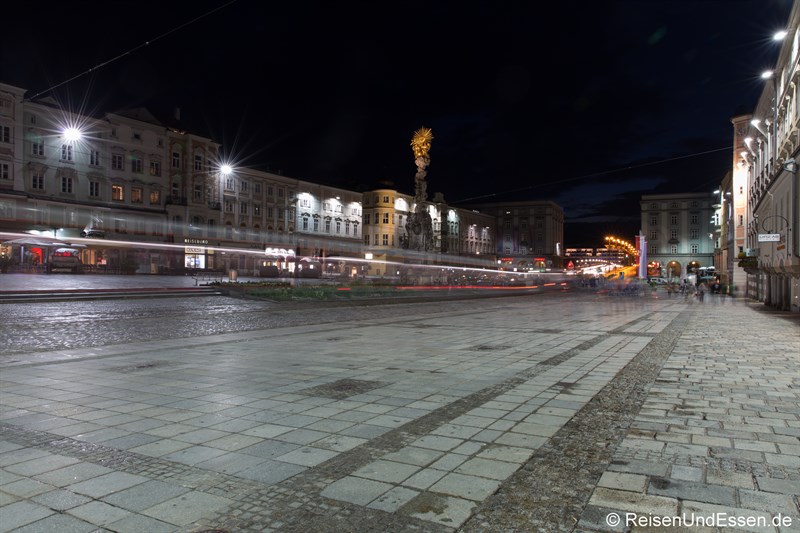 Hauptplatz Linz bei Nacht