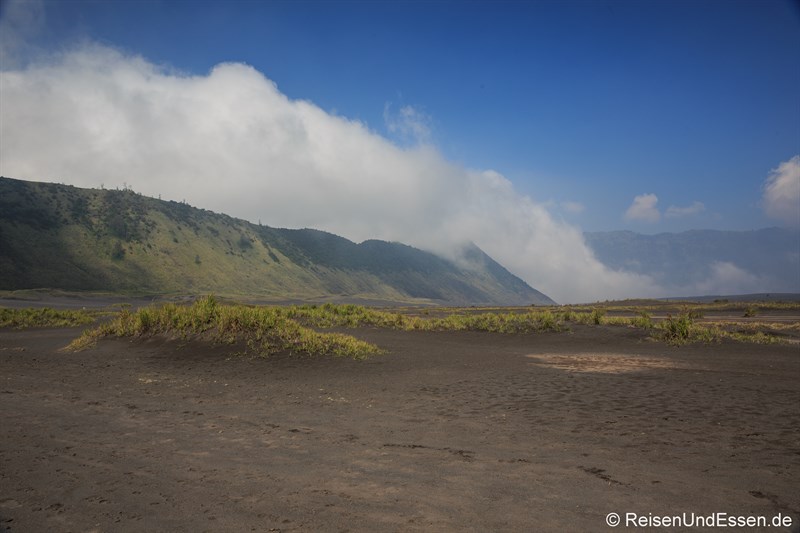 Sea of Sand unterhalb der Caldera am Vulkan Bromo