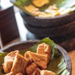 Tofu beim Frühstück im Hotel Santika Premiere Gubeng Surabaya