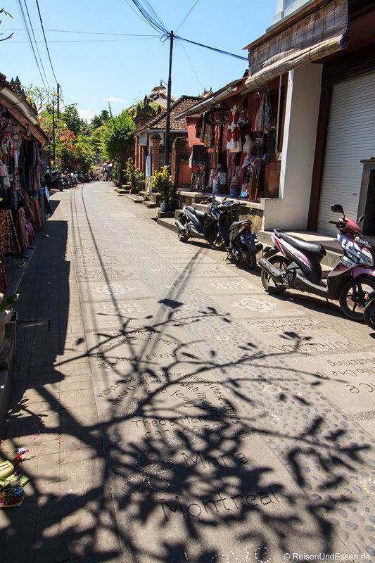 Signature Street in Ubud (Jalan Kajeng)