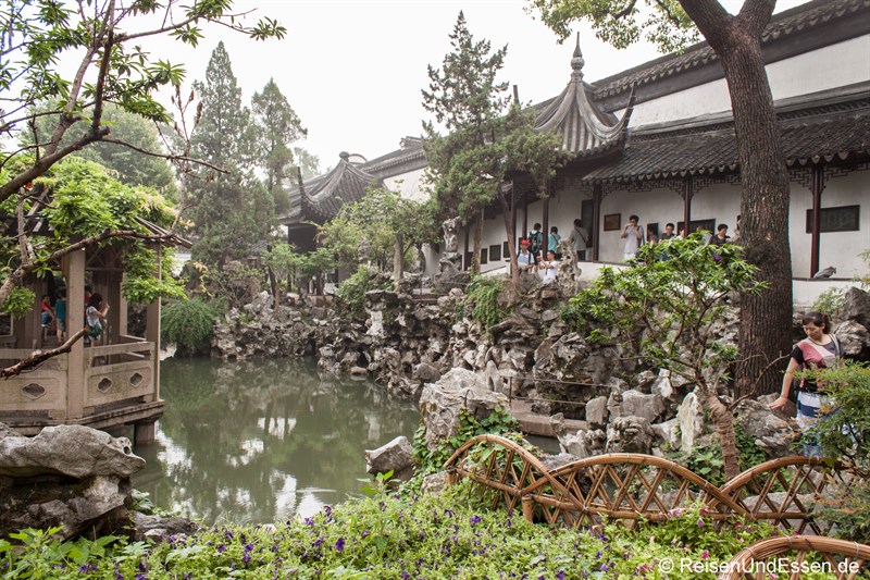 Blick in den Lion Grove Garden in Suzhou
