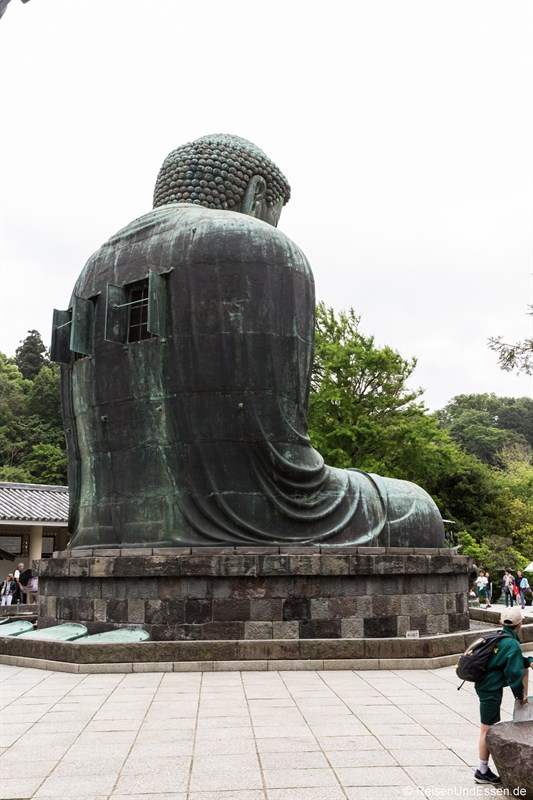 Rückseite vom Großen Buddha von Kamakura