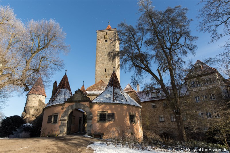 Burgtor beim Rundgang durch Rothenburg ob der Tauber