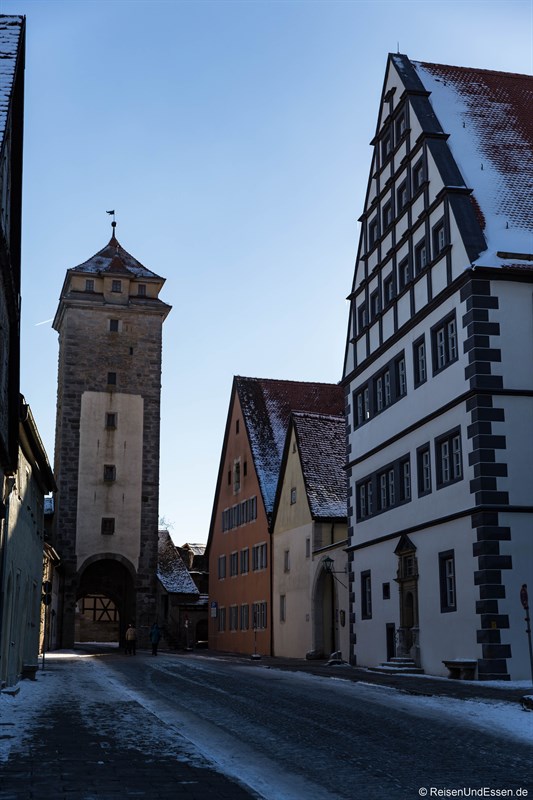 Spitaltor in Rothenburg ob der Tauber von der Altstadt
