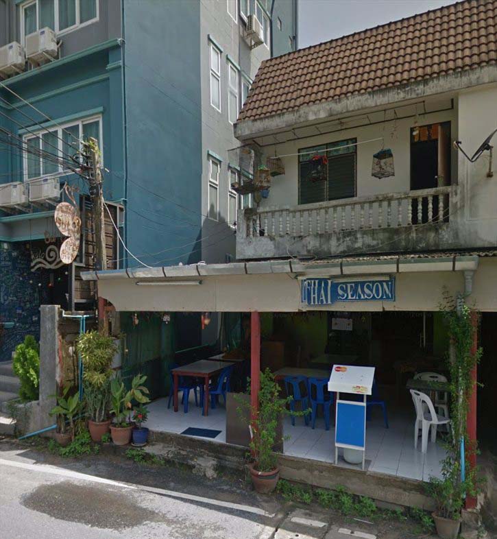 Restaurant Thai Season am Kata Beach auf Phuket in Thailand (C) Google Streetview