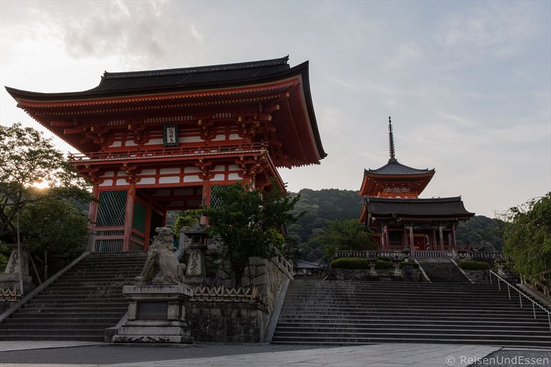 Blick auf Kiyomizu-dera bei Tour durch Higashiyama in Kyoto