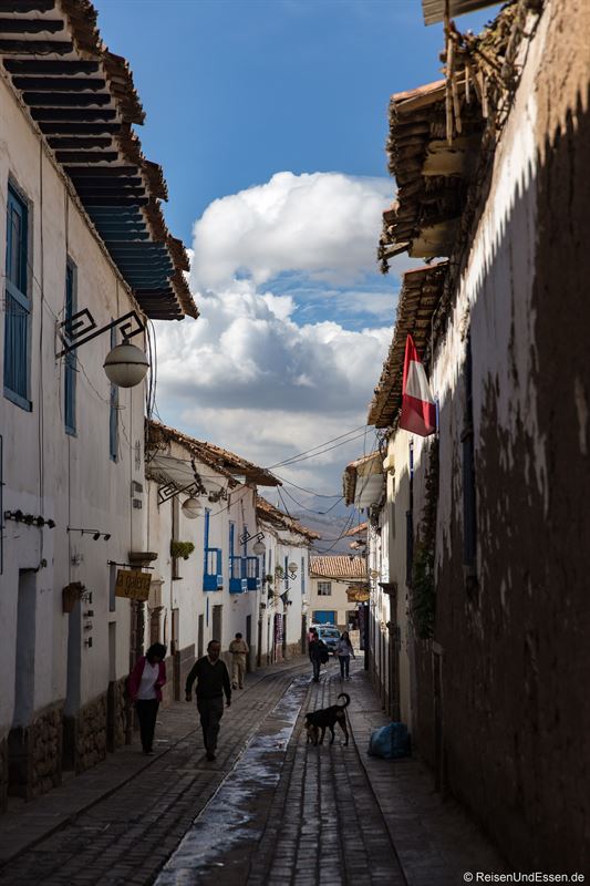 Gasse im Künstlerviertel San Blas in Cuzco
