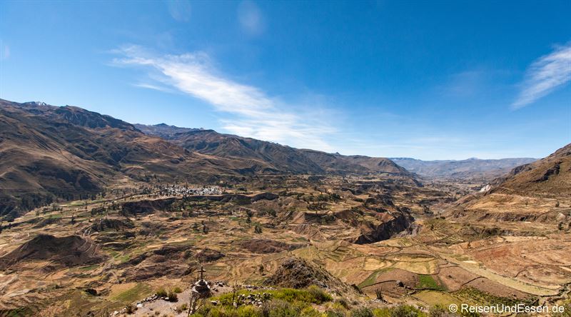 Panorama des Colca Canyon Richtung Chivay