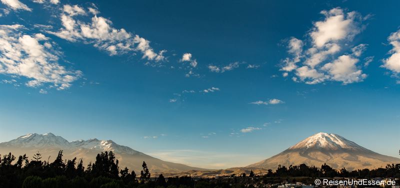 Blick auf den Vulkan Misti von Arequipa