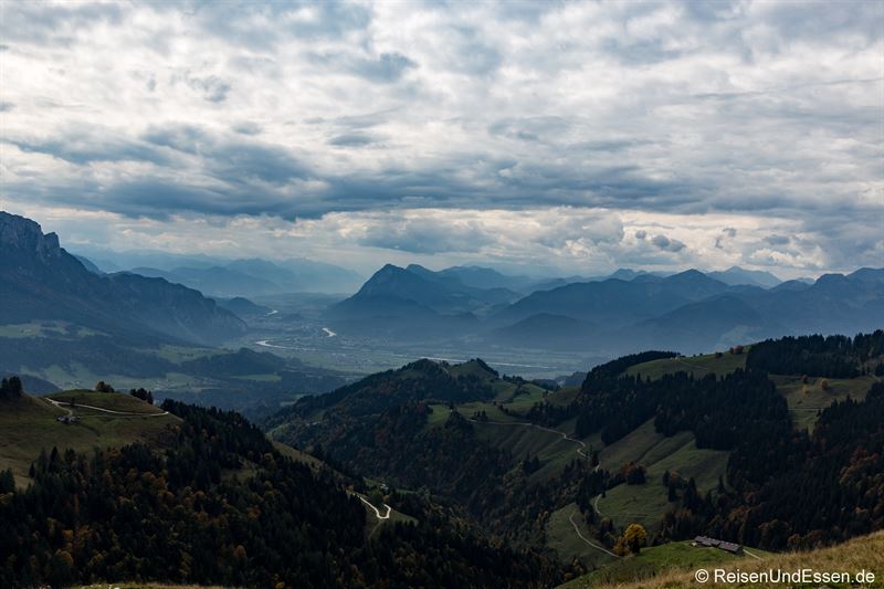 Blick von der Karspitze Richtung Inntal und Kufstein