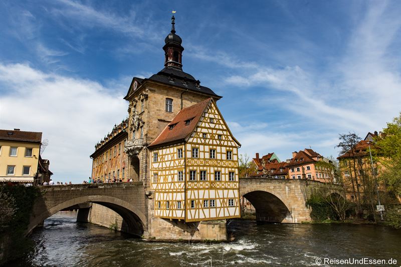 Altes Rathaus und Obere Brücke in Bamberg