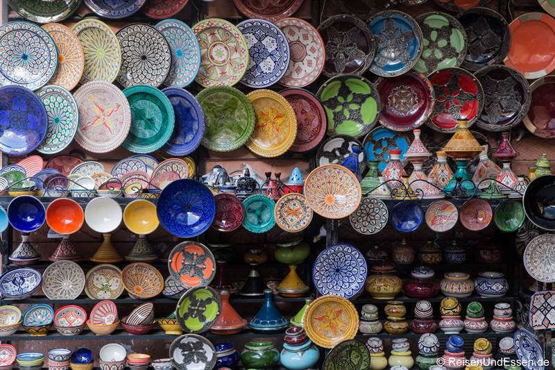Souvenirs in den Souks von Marrakesch