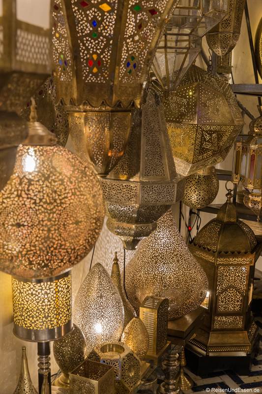 Lampen in den Souks von Marrakesch