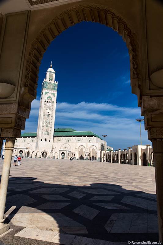 Blick auf die Sultan II Moschee in Casablanca
