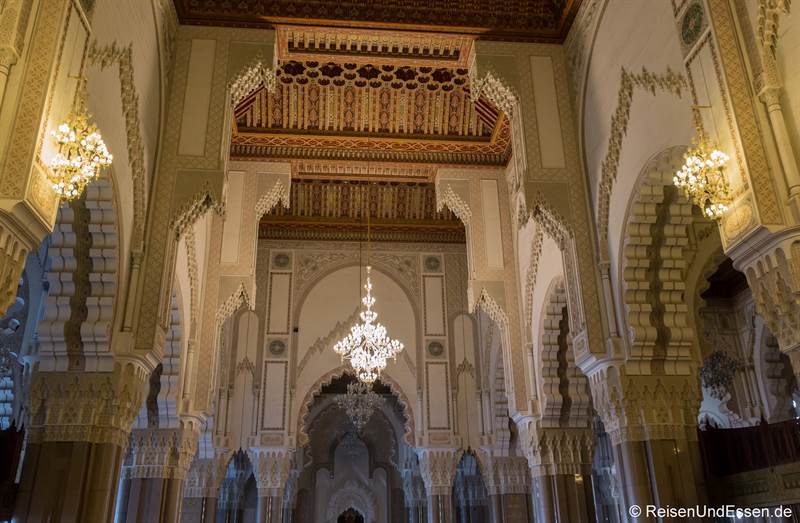Innenansicht der Hassan II Moschee in Casablanca