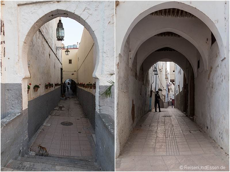 Gassen und Tore in der Medina von Rabat