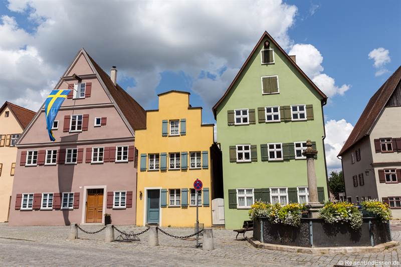 Häuser in der Altstadt von Dinkelsbühl