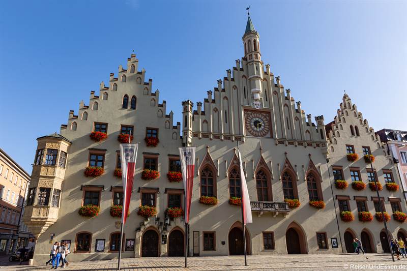 Rathaus in der Altstadt in Landshut