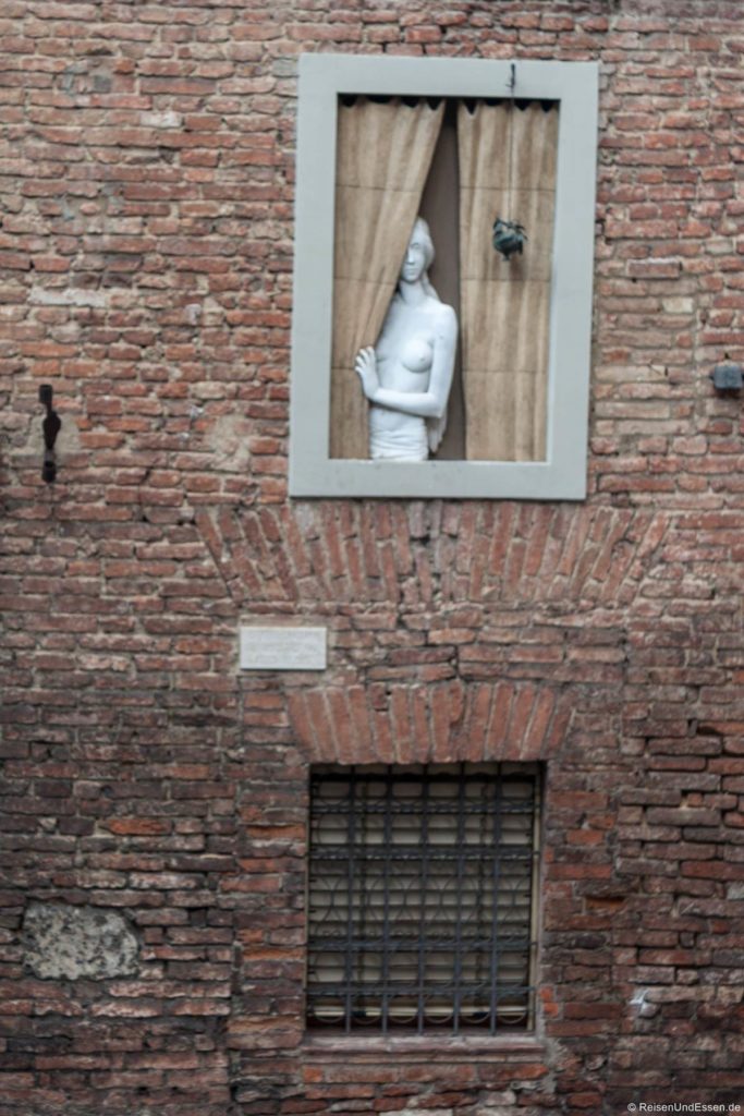 Die Frau am Fenster in Siena