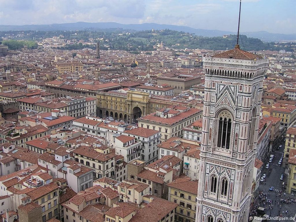 Blick von der Kuppel auf Florenz