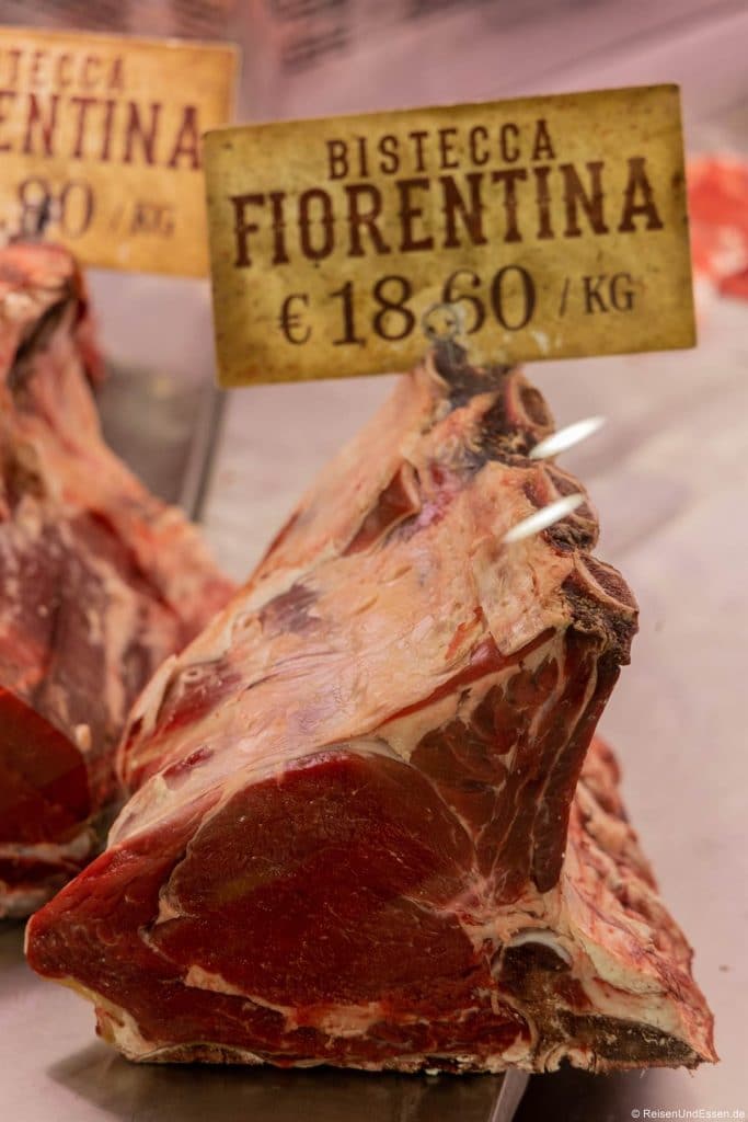Steak Florentina im Mercato Centrale in Florenz