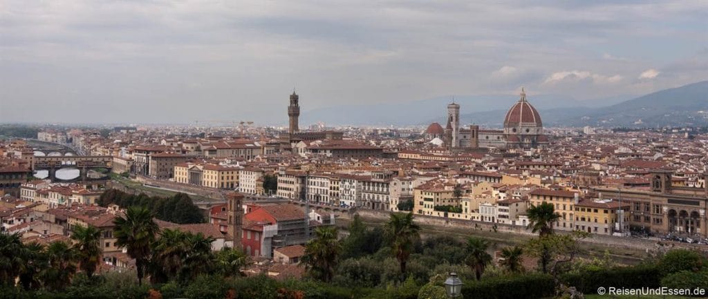 Aussicht vom Piazzale Michelangelo - Sehenswürdigkeiten in Florenz