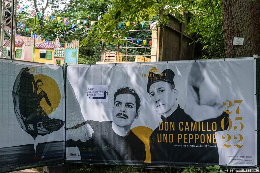 Don Camillo und Peppone auf der Freilichtbühne im Hofgarten