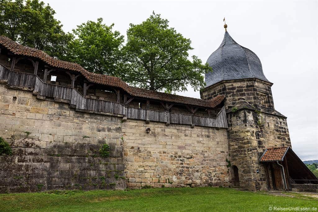 Stadtmauer und Hexenturm in Kronach