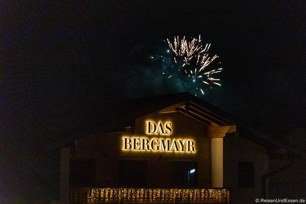 Feuerwerk an Silvester in Inzell