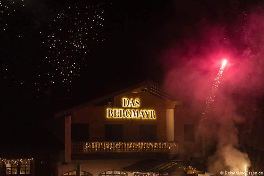 Feuerwerk an Silvester in Inzell