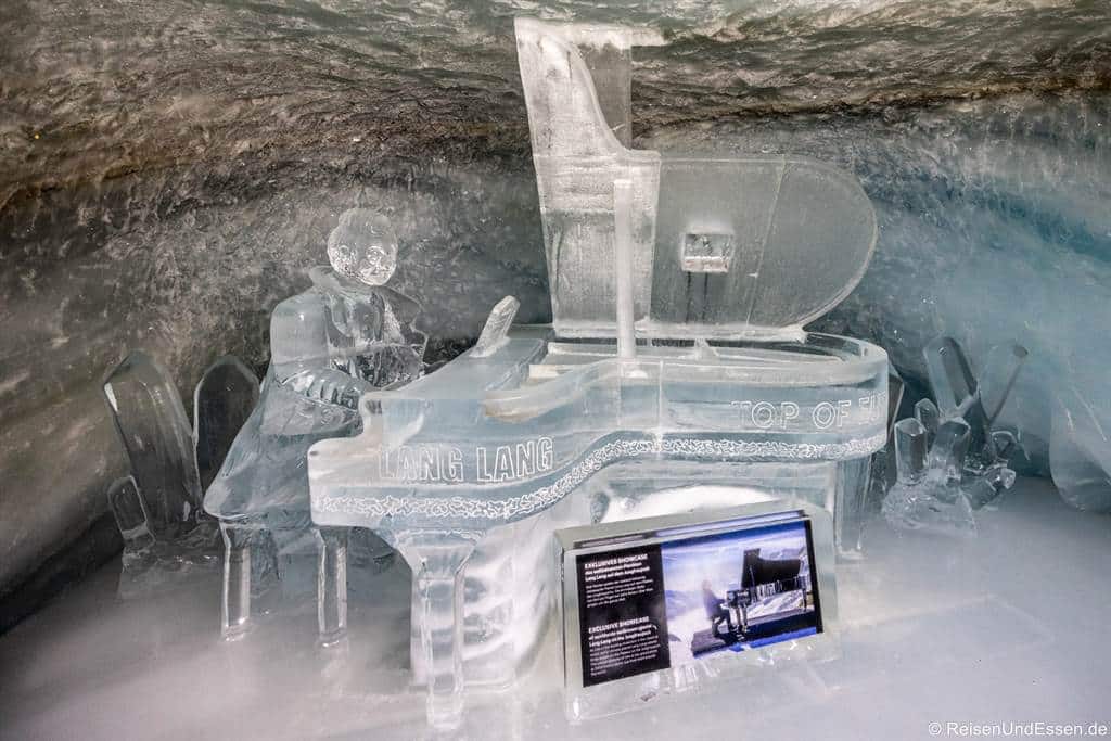 Lang Lang am Klavier im Eispalast auf dem Jungfraujoch