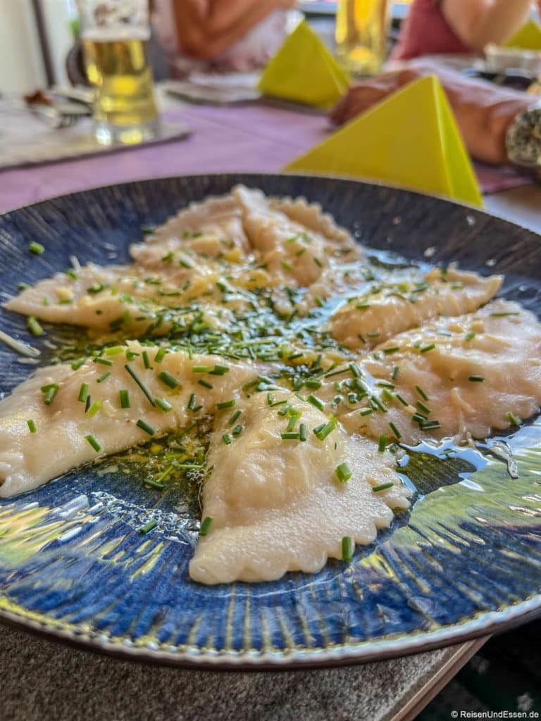 Schlutzkrapfen im Gruberhof im Wilden Kaiser