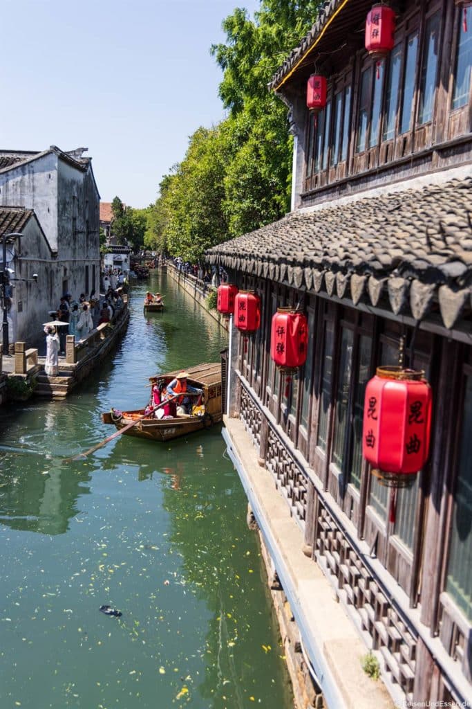 Kanal in Suzhou in China