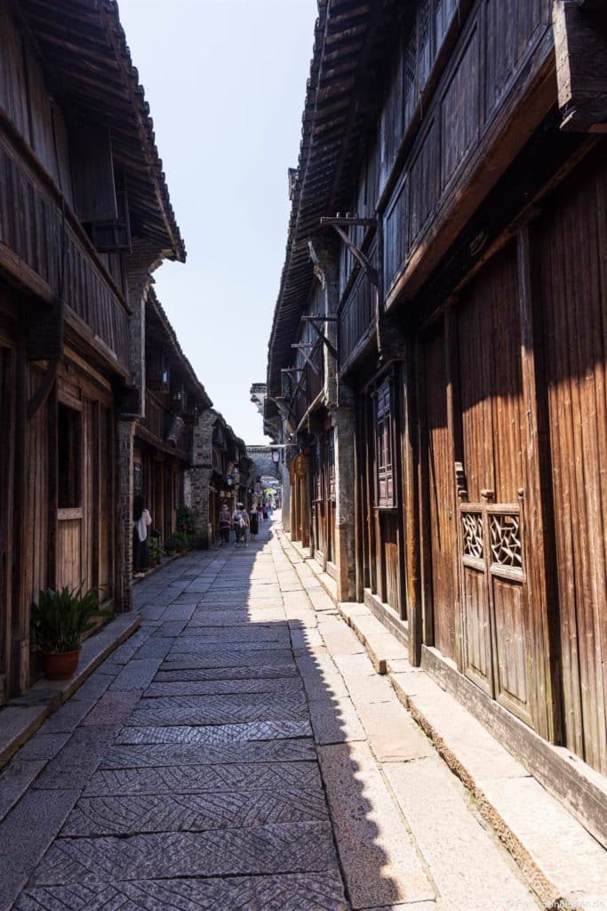 Gasse in der Wasserstadt Wuzhen in China